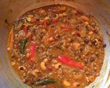 A picture of step 6 of Puri with Mixed Dal Tadka.