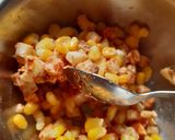 A picture of step 6 of French fries corn potato paneer drum stick.