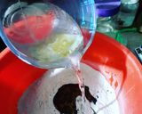 A picture of step 1 of Kitchen Themed Cake.