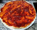 Foto del paso 1 de la receta: Pizza de hamburguesa con cebolla y Queso (invención mía)