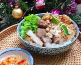 A picture of step 4 of Vietnamese Grilled Pork Noodle Bowl with Egg Rolls (Bún thịt nướng chả giò).