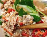 Hình bước làm 5 của món Sốt Thịt Trứng Chấm Rau Sống