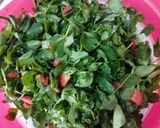 A picture of step 1 of Carrot with fenugreek leaves.