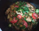 A picture of step 7 of Chicken biryani.