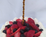 Foto del paso 8 de la receta: Torta De Chocolate Sin Harina Con Crema y Frutas Para Mamá ❤️