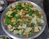 রেস্টুরেন্টে স্টাইলে মিক্সড ভেজ(restaurant style mixed veg recipe in Bengali) রেসিপি ধাপ - 3 ছবি