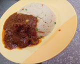 A picture of step 3 of Garnished couscous with beef stew.