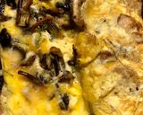 Une image de l'étape 4 de Omelette aux 2 champignons.
