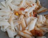 A picture of step 4 of Veggie penne pasta.