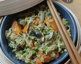 Une image de l'étape 5 de 🥢One pot Riz sauté aux shiitakee et petits légumes.