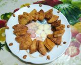 A picture of step 5 of Tasty khasta Nimki mathari with masala tea.