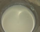A picture of step 2 of Besan Burfi/ Mohanthal(without Khoya).