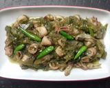 Foto langkah ke 4 dari resep Cumi Cabe Ijo.