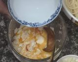 รูปขั้นตอนการทำที่ 2 ของ สปาเก็ตตี้ซอสไข่เค็มกุ้งสด Spaghetti with Salted Egg Sauce