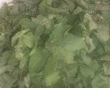 A picture of step 1 of Pudina Raita.