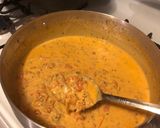 A picture of step 5 of Crawfish Monica / or easy crawfish pasta.