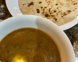 A picture of step 1 of Dhaal Makhani / lentils.