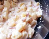 Une image de l'étape 3 de Pommes de terre façon carbonara en cocotte 🙂.
