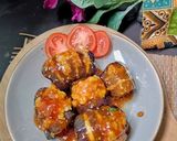 Foto langkah ke 5 dari resep Terong Bungkus Tahu Saus Tiram.