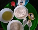 A picture of step 1 of Jackfruit flour litchi cake.