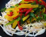 A picture of step 8 of Beef stir fry.