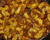 A picture of step 5 of Prawns Masala Curry.