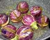 A picture of step 9 of Dhaba style Baingan Masala.