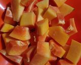 A picture of step 2 of Sweet Papaya Fruit Salad Sticks.