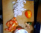 A picture of step 1 of Baingan Bharta(Kathiyawadi sabji).