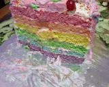 Foto langkah ke 5 dari resep Rainbow Cake Kukus.