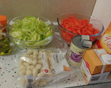 Foto del paso 9 de la receta: Gnocchis en leche de coco y salteado de espaguetis de verduras con anís y frutos secos
