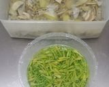 Foto langkah ke 1 dari resep Sayur Pedas Jantung Pisang Bunga Pepaya.