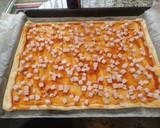 Foto del paso 4 de la receta: Pizza familiar rectangular con pavo y atún