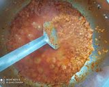 A picture of step 7 of Choley chana (chickpeas curry).