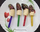 A picture of step 3 of Banana Split Pops.