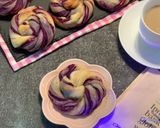 Foto langkah ke 10 dari resep Fuwafuwa roti ubi ungu.
