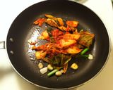 韓式泡菜炒烏龍的食譜步驟3照片