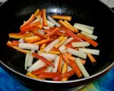 A picture of step 2 of Gajar-Matar ki Sabzi.