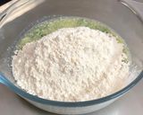 A picture of step 2 of Scallion (Spring Onion) cream Crackers.