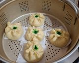 Foto langkah ke 10 dari resep Bakpao Kentang (no mixer) Isi Pasta Kacang Hijau.