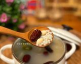 Hình bước làm 3 của món Chè Bo Bo Bạch Quả Táo Đỏ