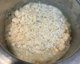 A picture of step 3 of Farfalle paste in potato sauce.