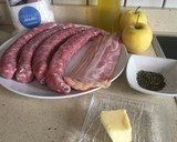 Foto del paso 1 de la receta: Butifarra con manzana y bacon