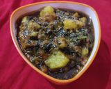 A picture of step 2 of Metthi Aloo Sabji.