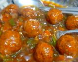A picture of step 5 of Veg manchurian.
