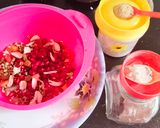 A picture of step 2 of Healthy Sprout chaat 🍎🥝🍎🥝😋😋.
