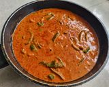 A picture of step 7 of Paneer cashew capsicum in curd based gravy.