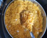 A picture of step 10 of No Sugar Motichoor Laddoo in Air fryer.