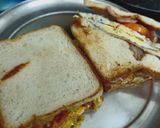 A picture of step 5 of Half fry sandwich.