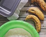 Foto langkah ke 1 dari resep Moist Matcha Banana Cake #NoMixer cake pisang.